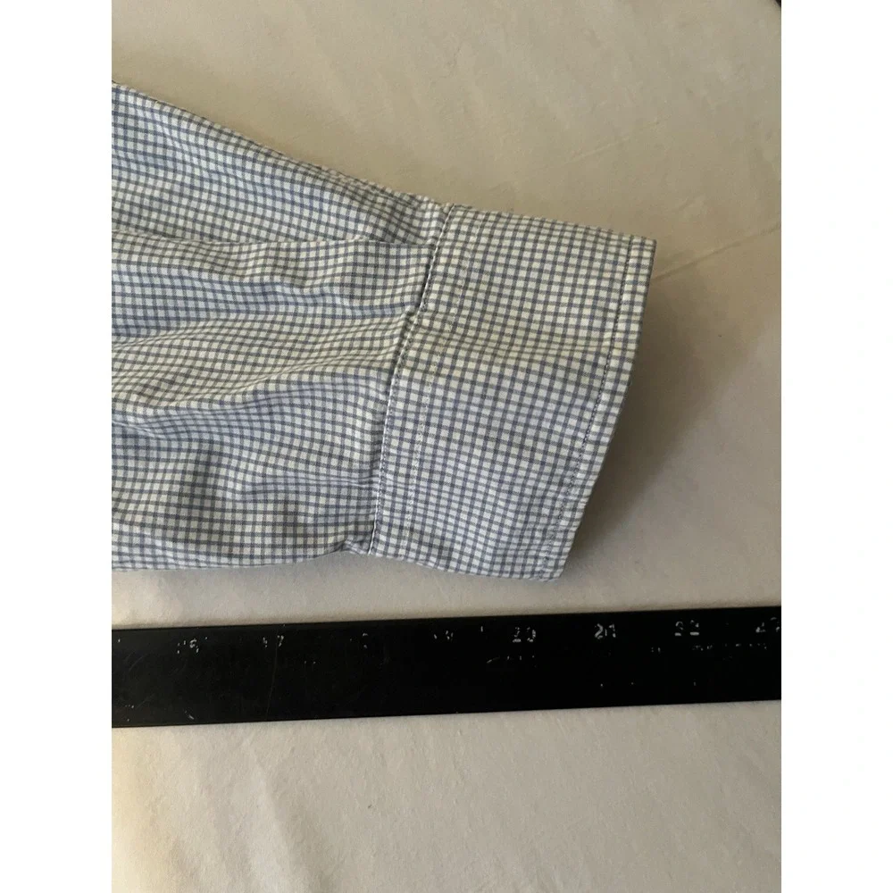 Polo Ralph Lauren Dress Shirt Men's Size 17 34/35 Checks Long Sleeve Button Up